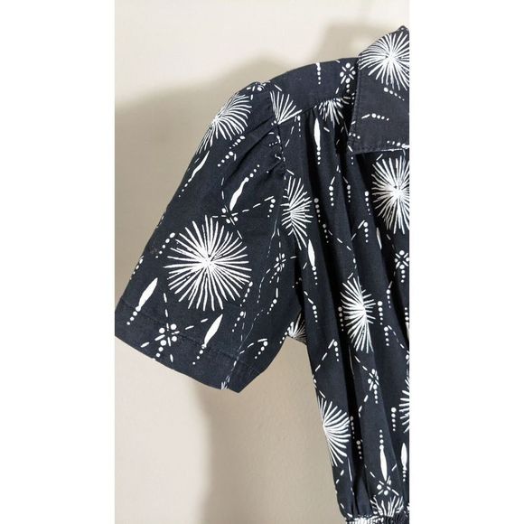 Size Small Nooworks Fireworks Black And White Burst Print Dress Retired Rare - Picture 9 of 14